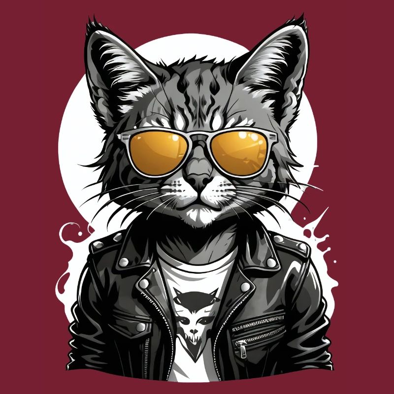 Cat Rocker Cat HardRock Gift