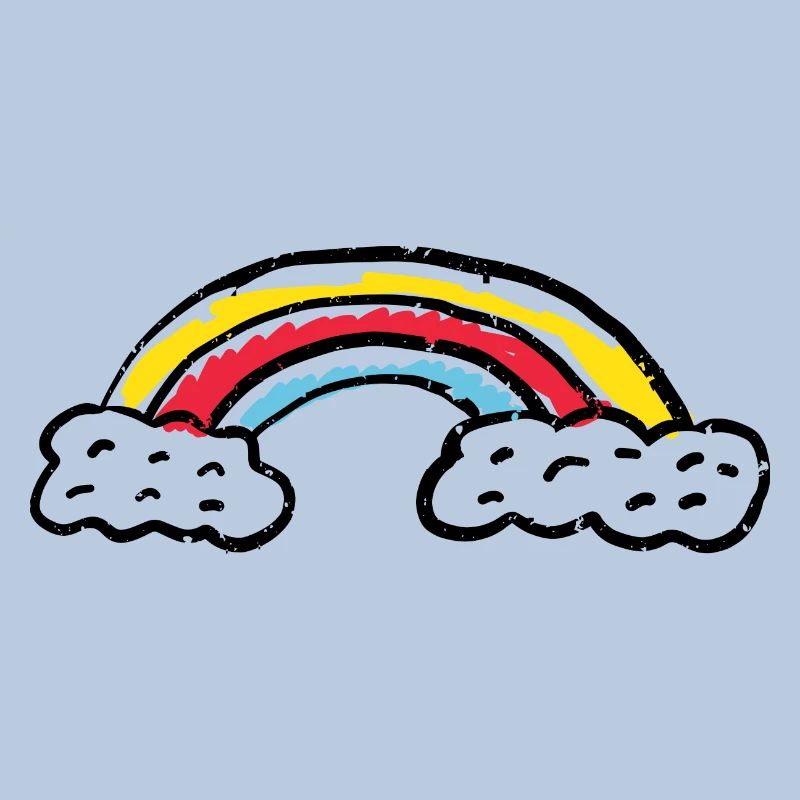 Rainbow Brush Arc Strokes