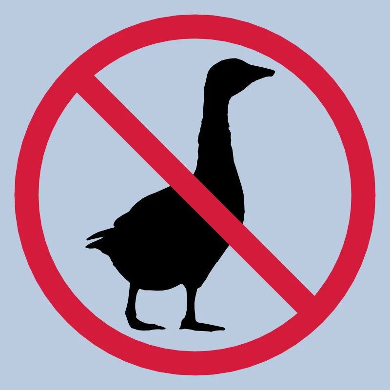 Gans Verboten Schild