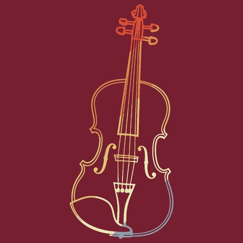 Dessin de violon vintage
