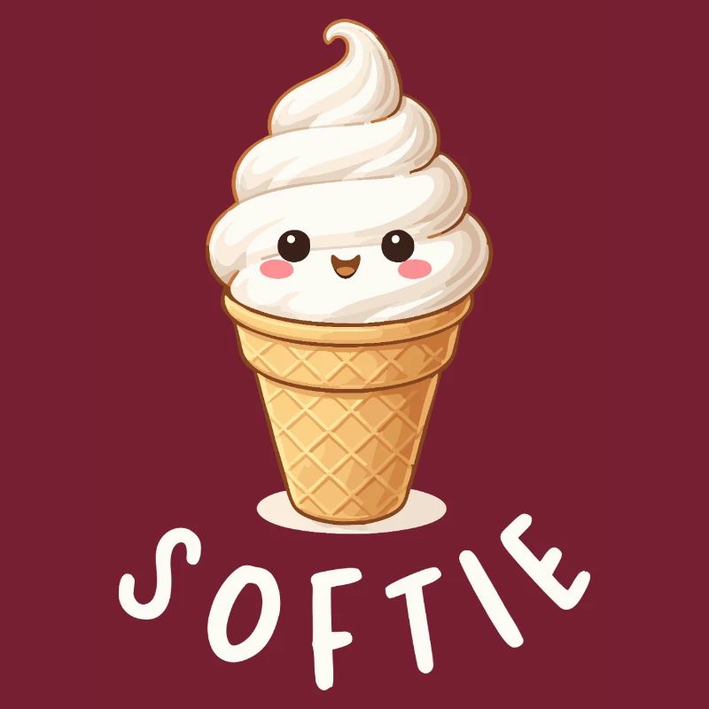 Softie. Softeis Liebe Eiscreme Statement