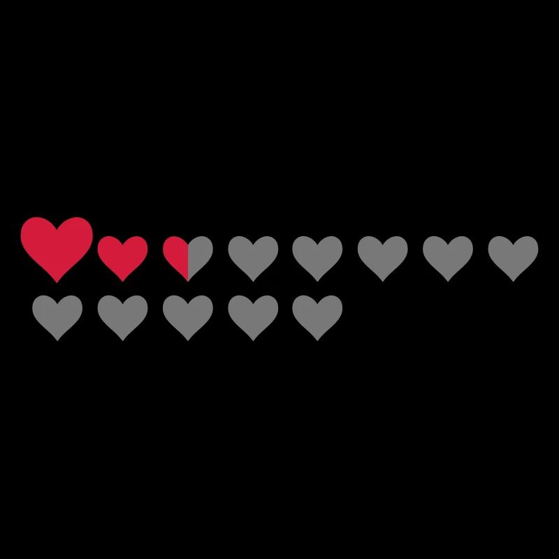 Gaming Life Bar Hearts