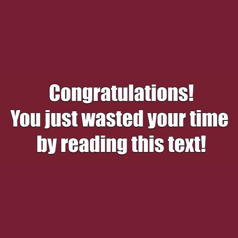 Useless text