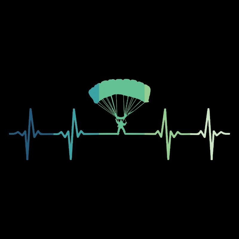 Paragliding heartbeat paraglider