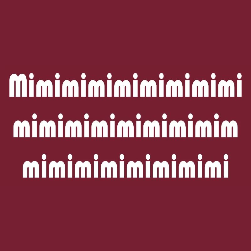 Mimi Typografie Muster Pattern