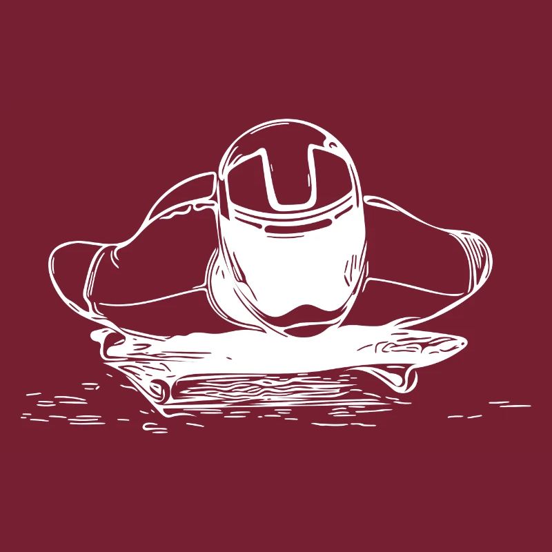 Brave cavalier squelette dans le canal de glace