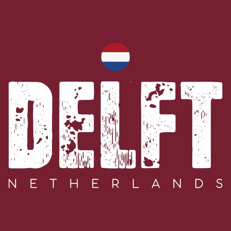 Delft Distressed Wordmark