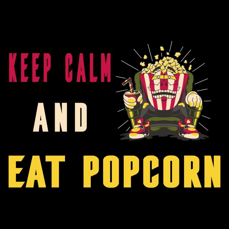 Reste calme et mange du pop-corn