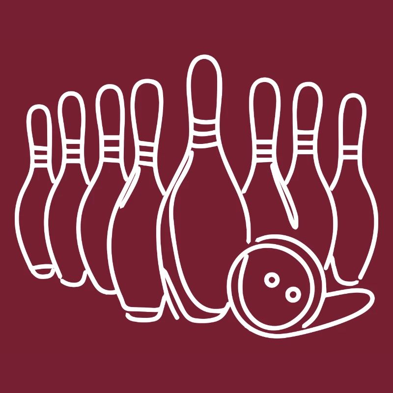 Dessin de boule de quilles de bowling