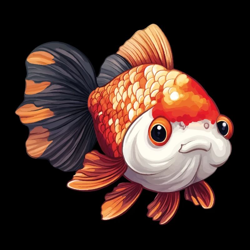 Fancy Calico Schleierschwanz Goldfisch