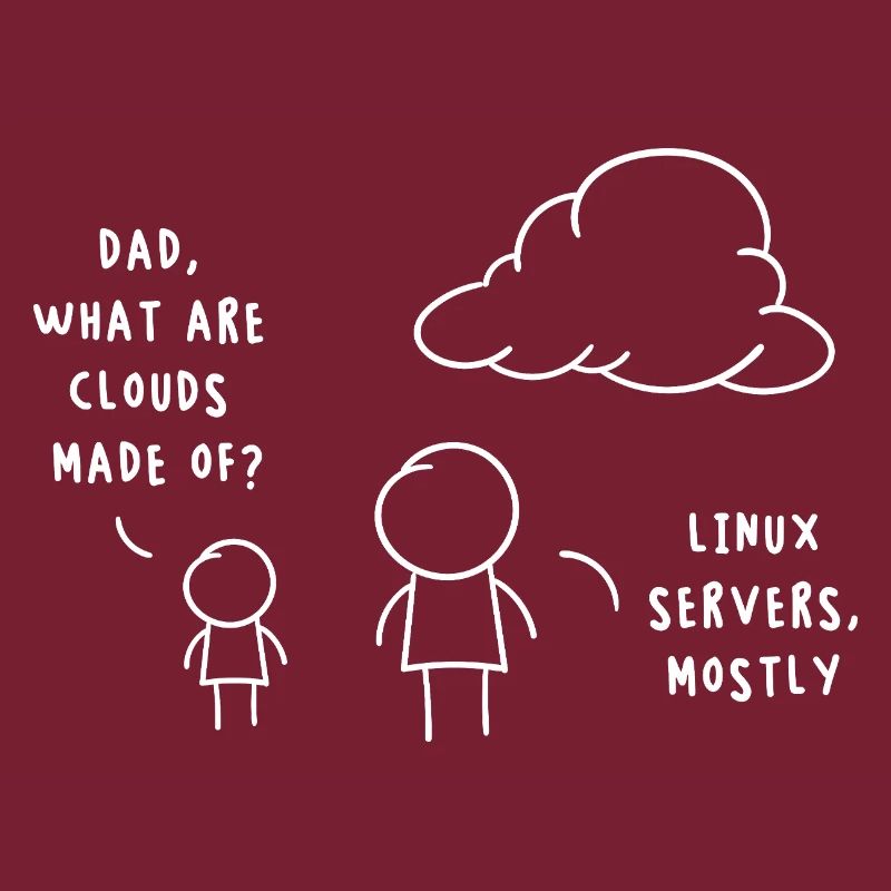 Linux Server Cloud Computing Funny Saying