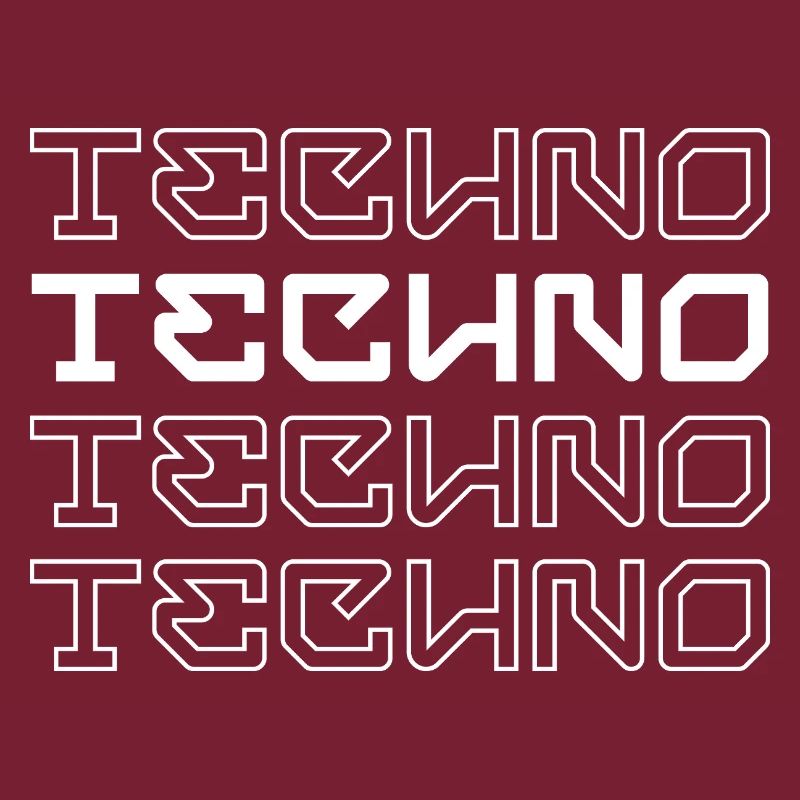 Conception de logo en typographie techno-moderne