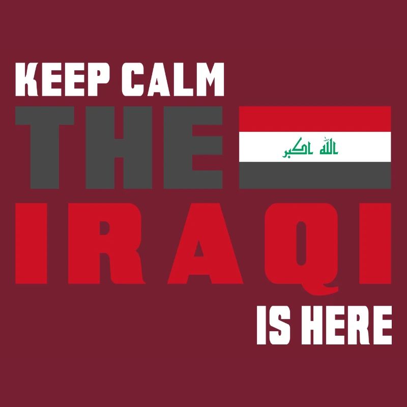 Keep Calm Irak Flaggen Design