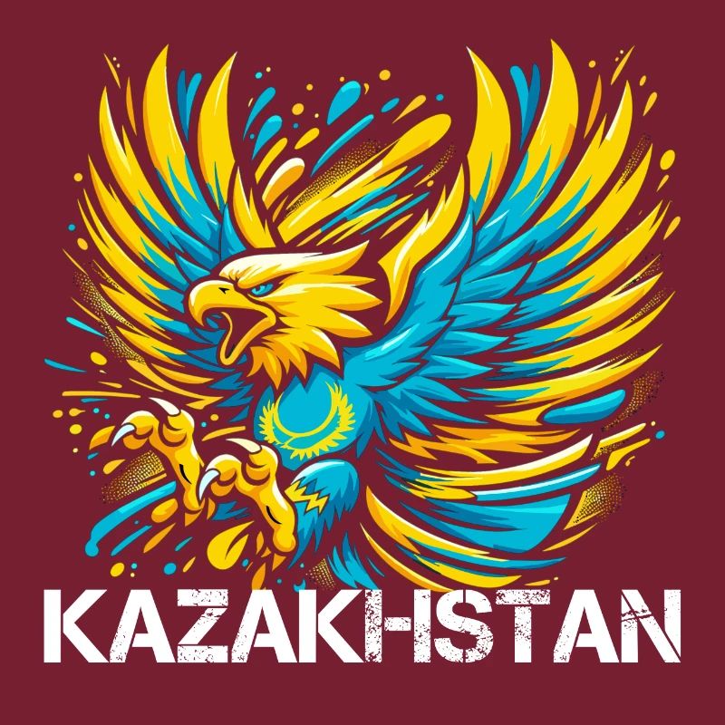 Kazakhstan Eagle Flag Flag Cool Gift