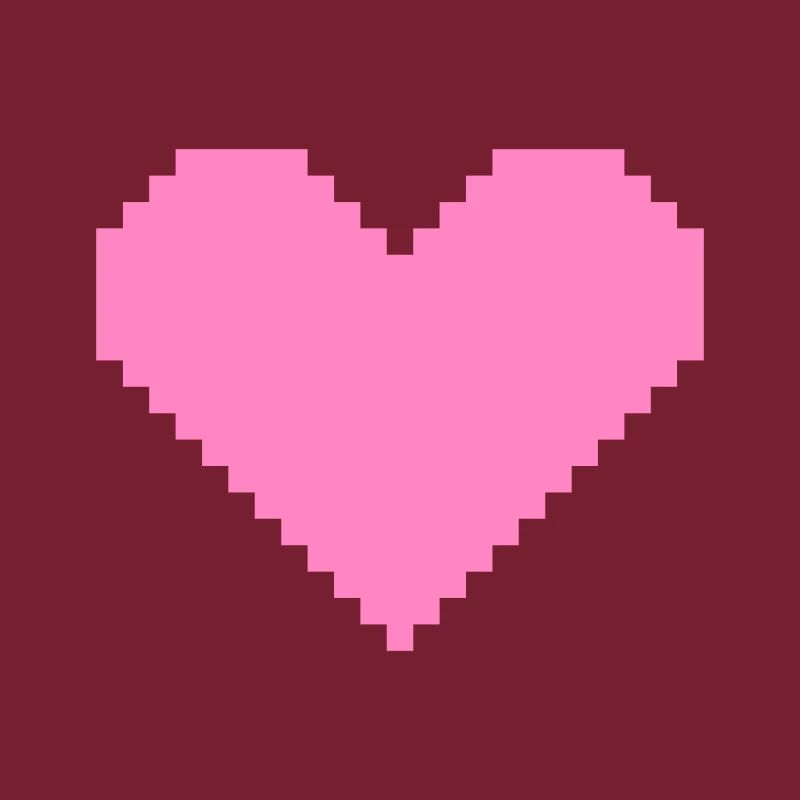 Herz Pixel Rosa