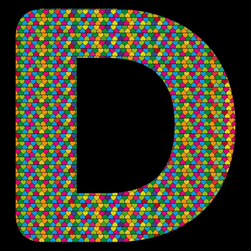 Buntes Herz D Design – Einzigartig & Stylisch!