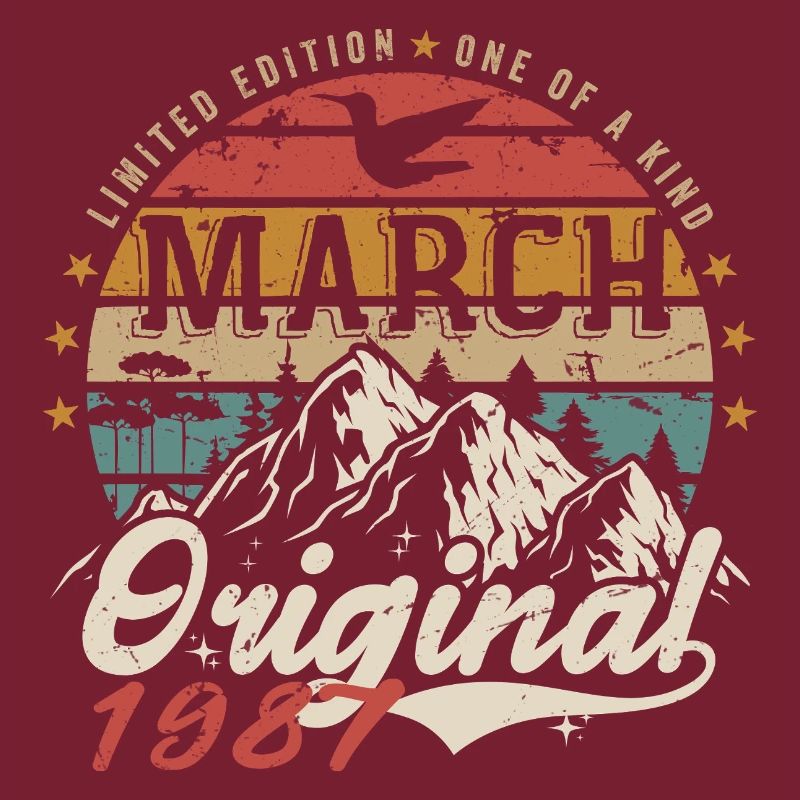 Génial Depuis Mars 1987 | Anniversaire Mars 1987