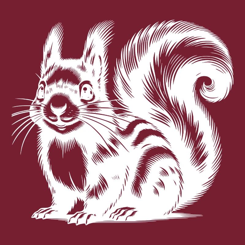 Realistisches Eichhörnchen Tattoo Zeichnung