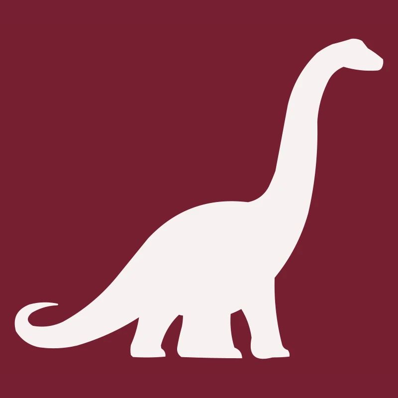 Silhouette de dinosaure à long cou