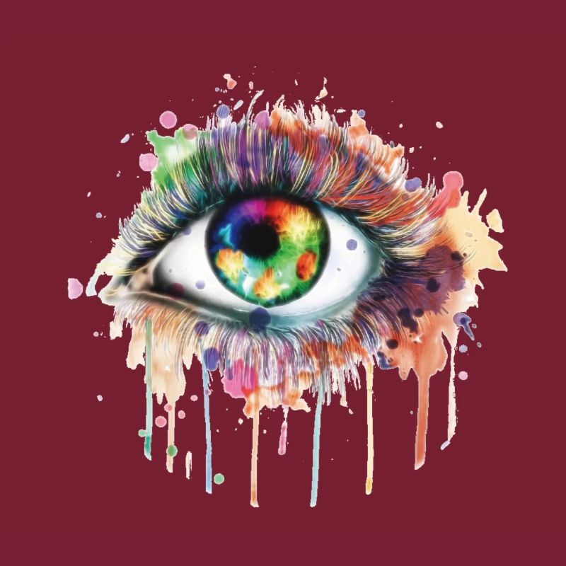 Œil arc-en-ciel Aquarelle Œil, Œil, Arc-en-ciel
