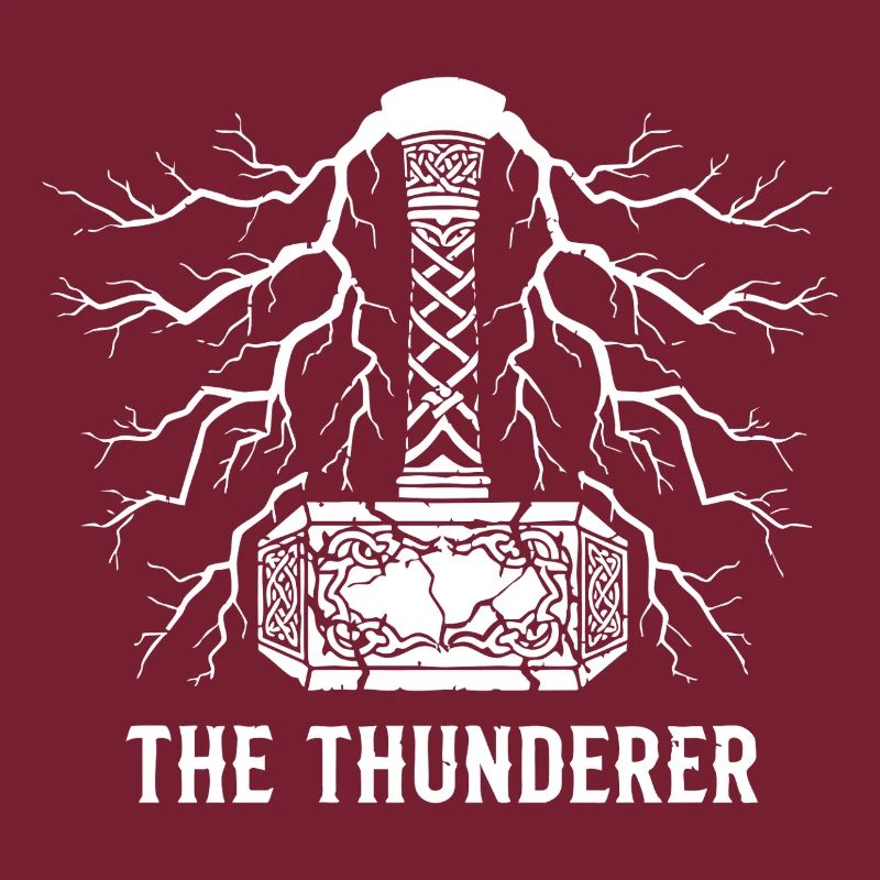 Der Donnerer Thors Hammer Mjölnir Blitz