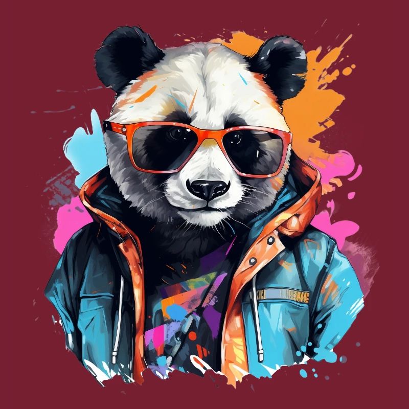 Rogue Panda. Graffiti-style design.