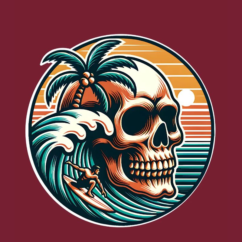 Crâne de surfeur de surf