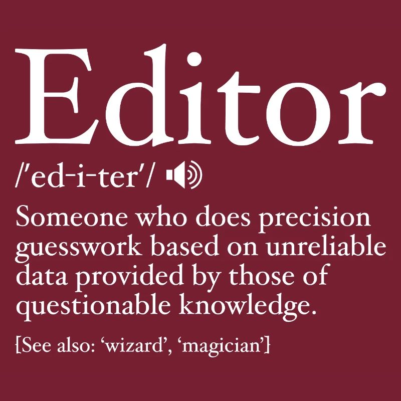 Lustige Editor-Definition Editor-Definition - Editor
