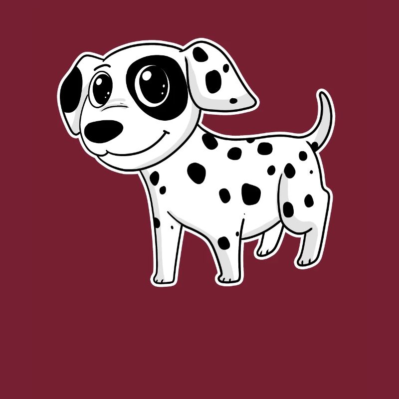 Chien de race dalmate