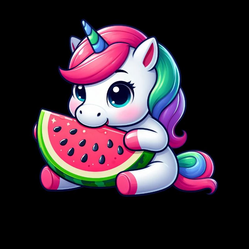Süßes Einhorn Fruchtig Wassermelone
