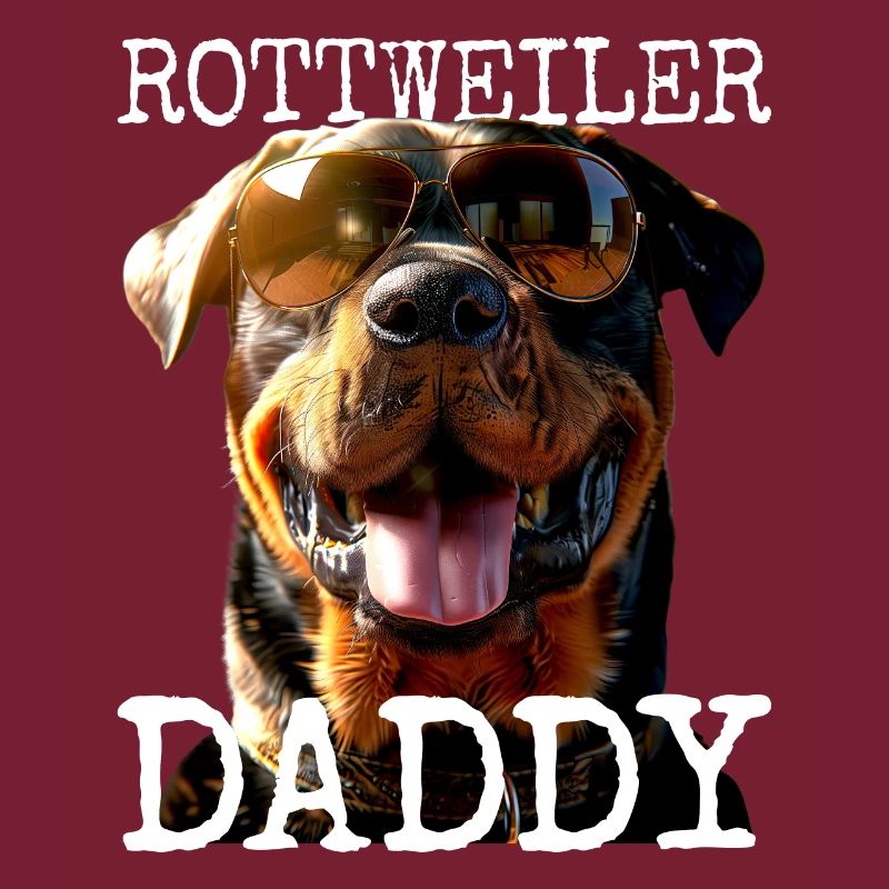 Rottweiler Daddy Papa Vater Vatertag Dad Hunde
