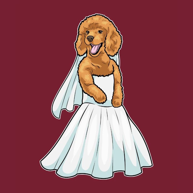 Caniche Robe de mariée Mariage