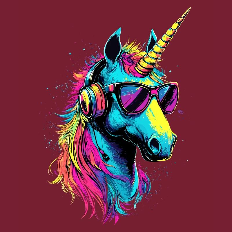 Einhorn Bunt Regenbogen Pferde Reiten Einhörner