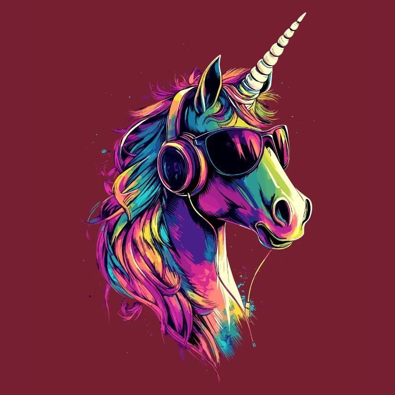 Einhorn Bunt Regenbogen Pferde Reiten Einhörner