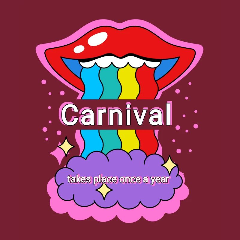 Carnival Regenbogen Farben