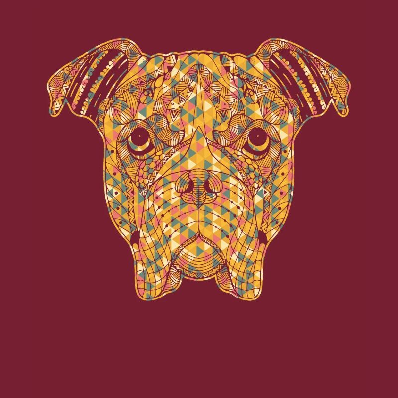 Boxer Dog Geometric