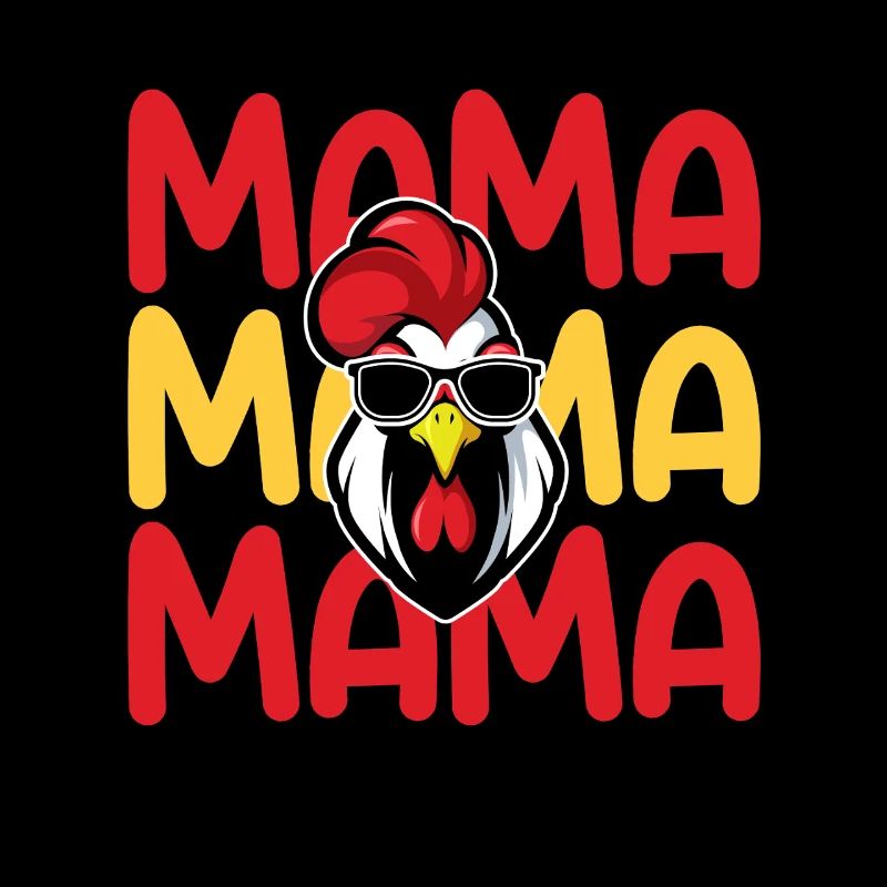 Hahn Mama Mutter Hühner