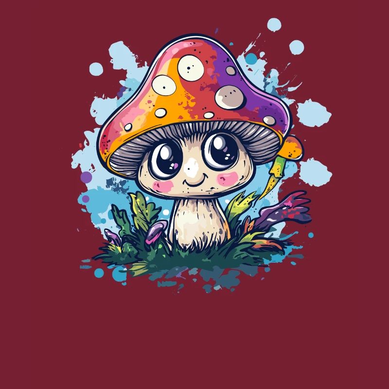 Magic mushroom in the enchanted forest