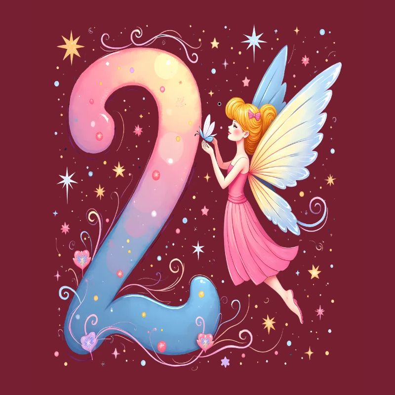 Douce Fée 2ème Anniversaire pour les filles