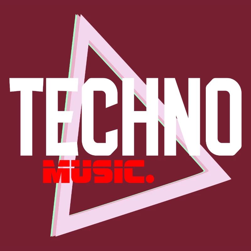 Techno Neon Triangle Pulse