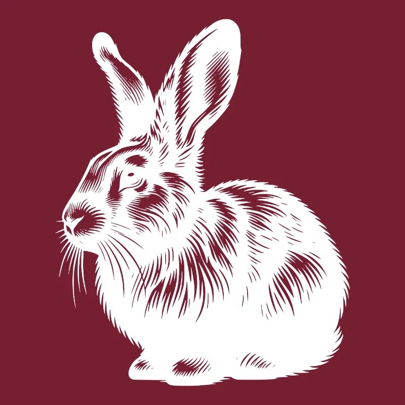 Lapin mignon avec de grandes oreilles