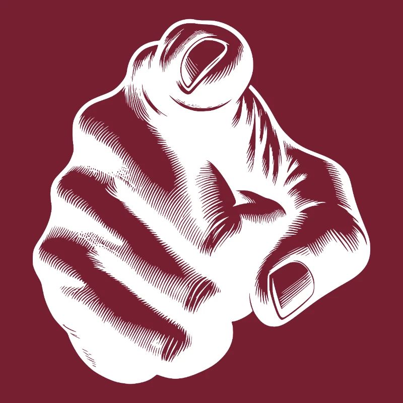 Classic Hand Position Precise Index Finger Gesture