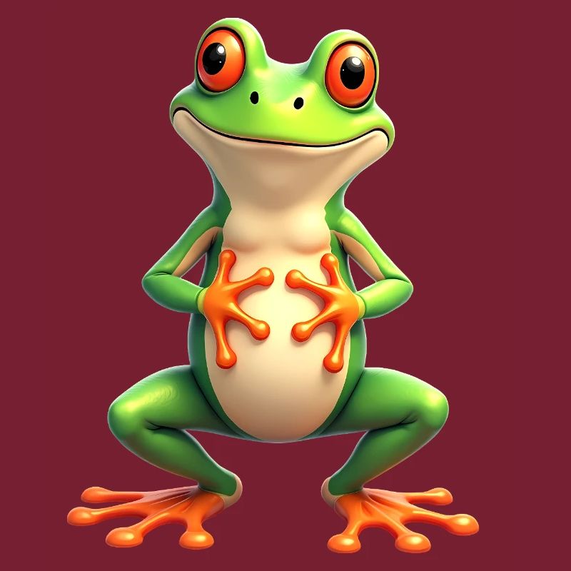 frog funny tree frog red-eyed tree frog