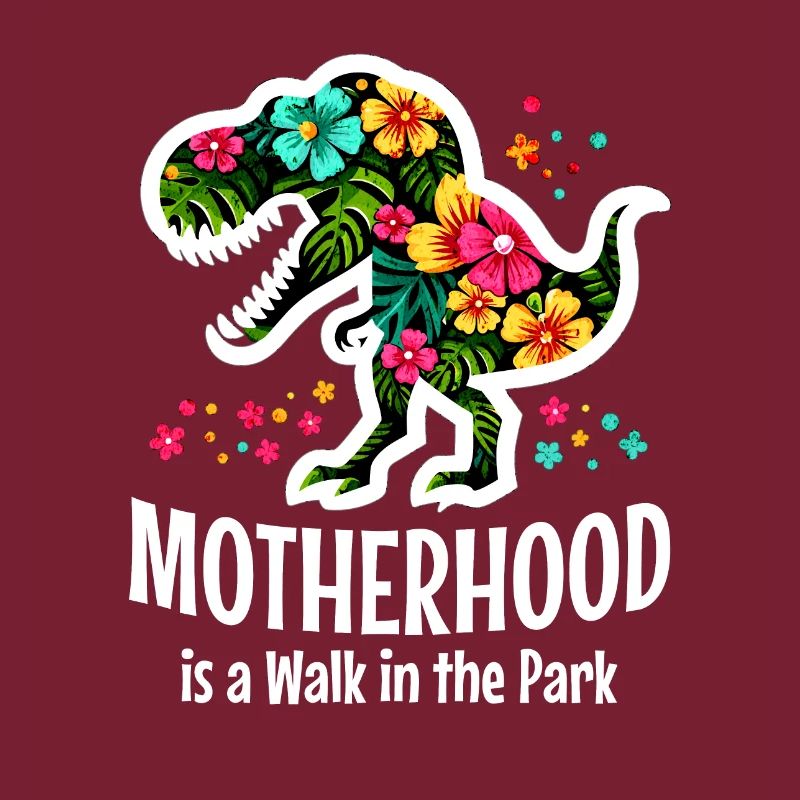 Muttersein ist ein Spaziergang im Park