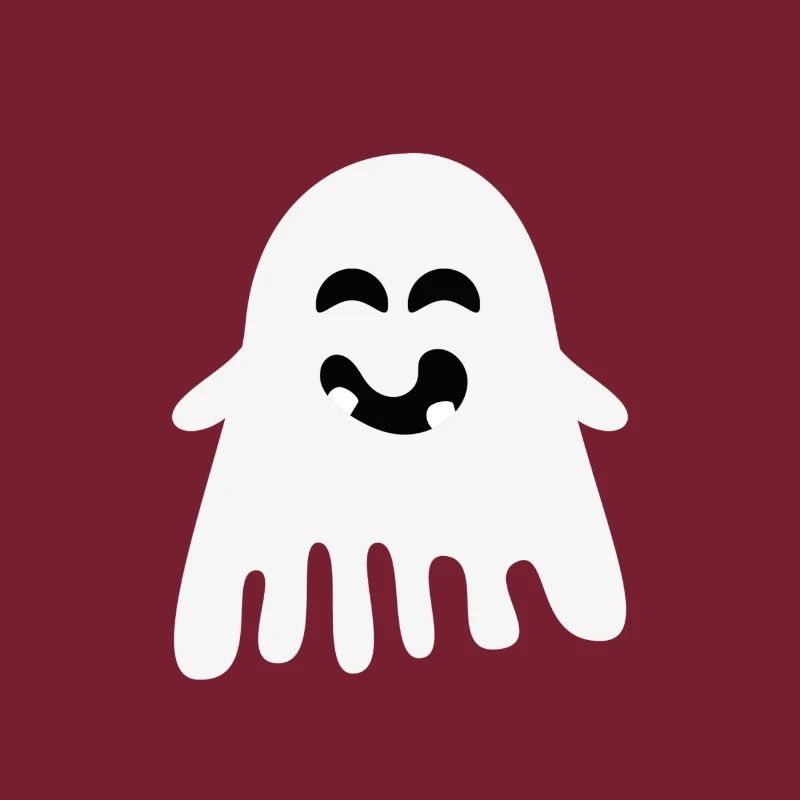Laughing Ghost – Minimalist Halloween