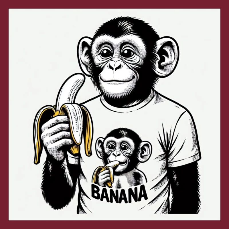 Ein Affe und seine Banane