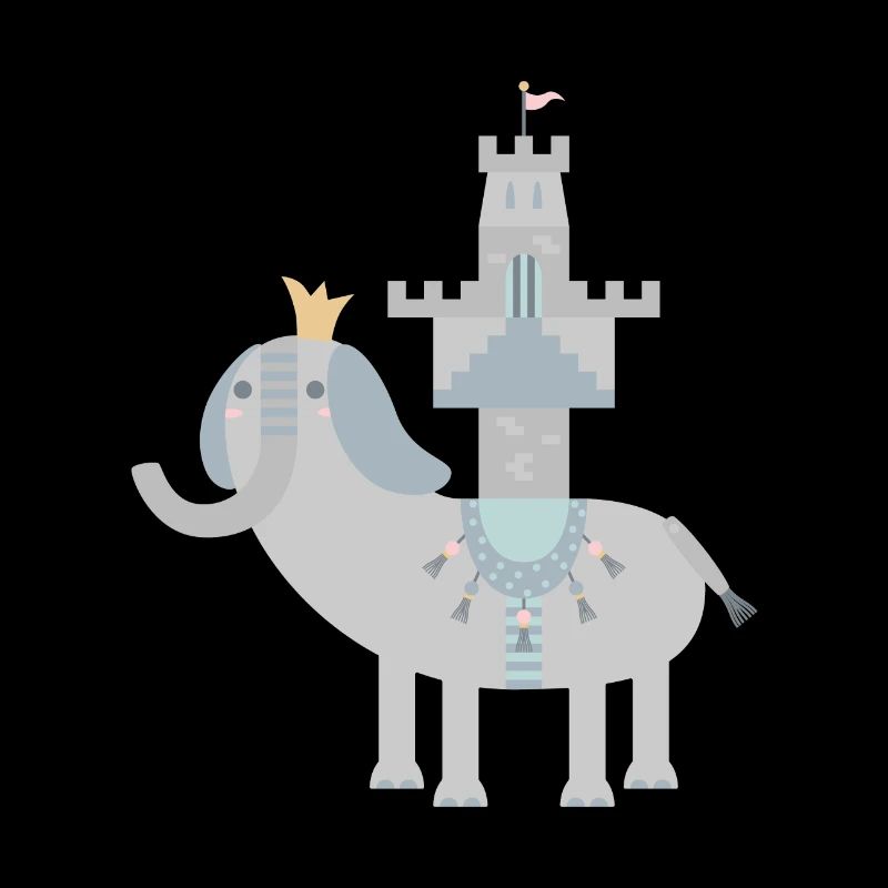 Eléphant et château l Pas de texte