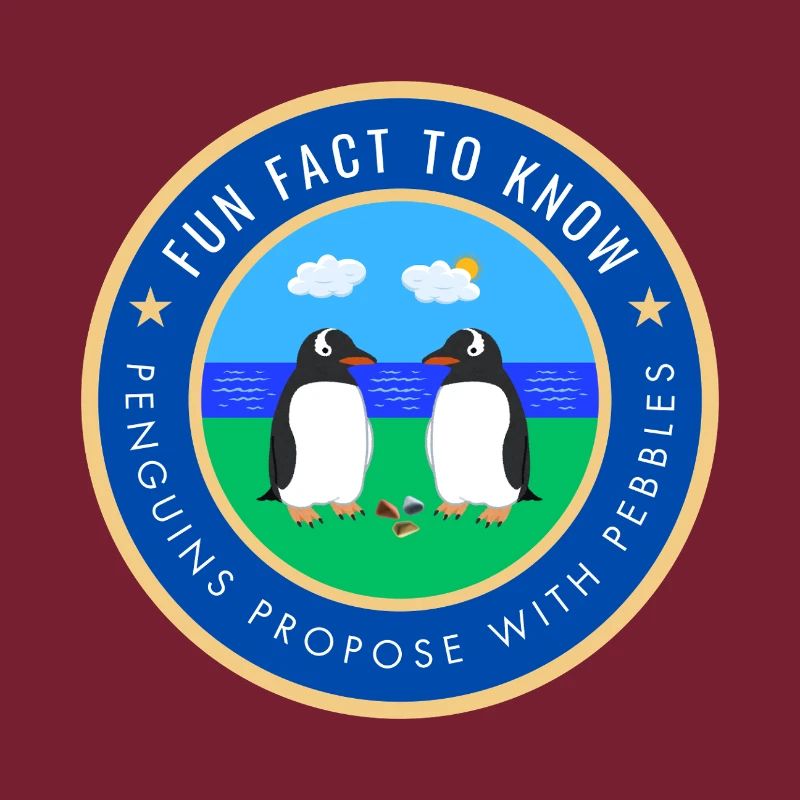 Penguins propose with pebbles