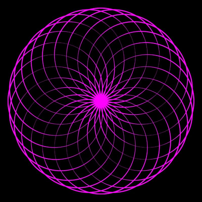 Neon spiral net torus