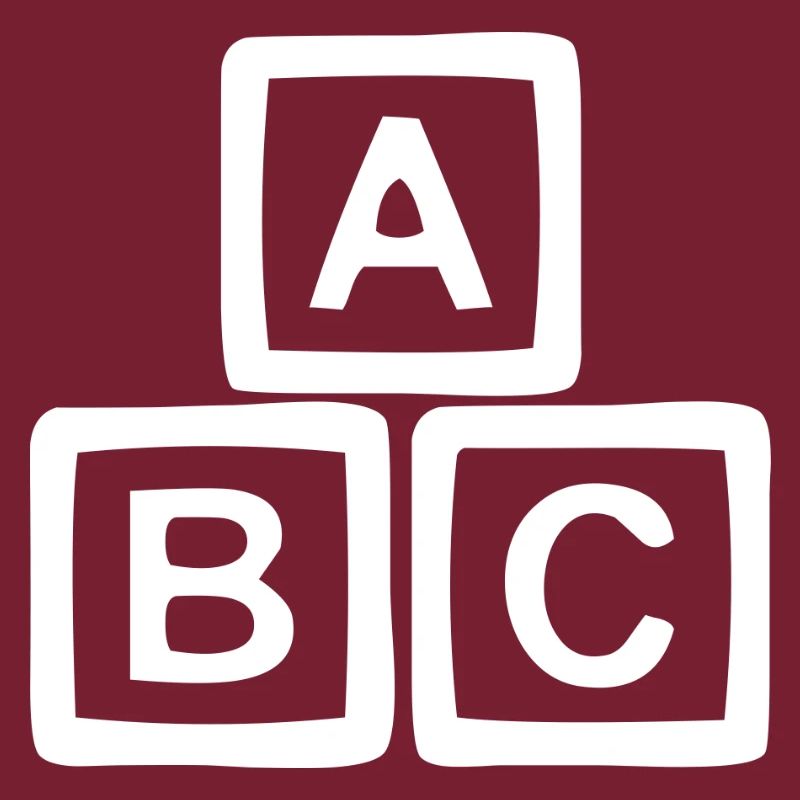 ABC-Blockschild-Stil